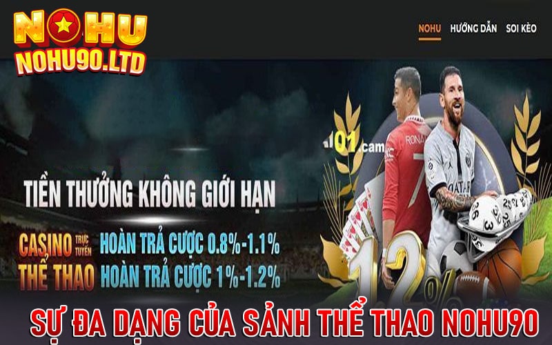 Khám phá sự đa dạng của sảnh Thể thao nohu90