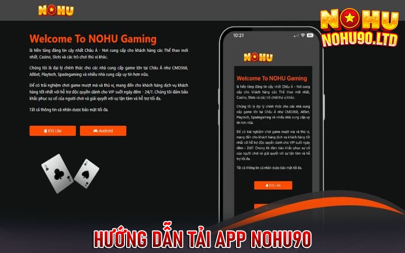 Hướng dẫn tải app nohu90 cho tất cả hệ điều hành