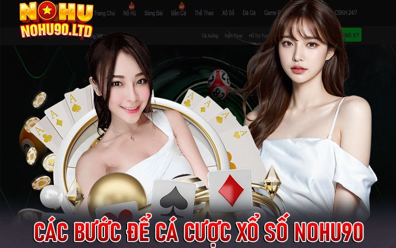 Các bước để cá cược xổ số nohu90 