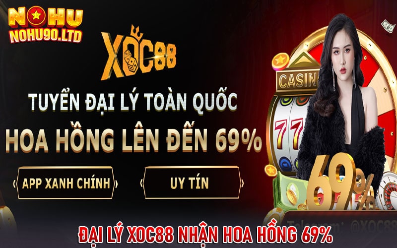 Đại lý xoc88 nhận hoa hồng lên đến 65% 