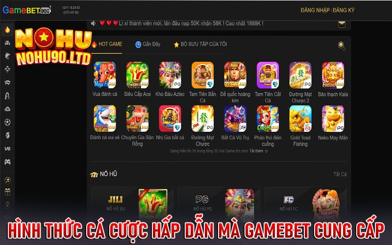 Một số hình thức cá cược hấp dẫn mà gamebet cung cấp 