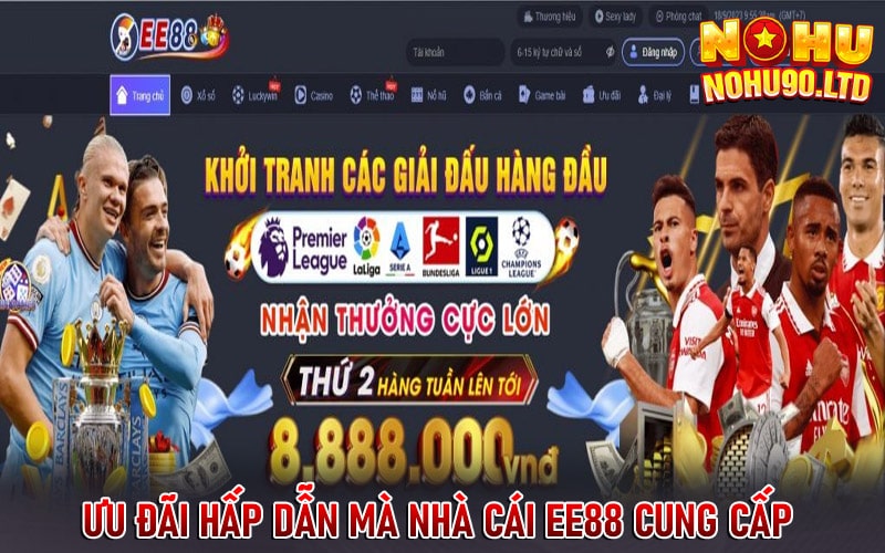 Ưu đãi hấp dẫn mà nhà cái ee88 cung cấp 