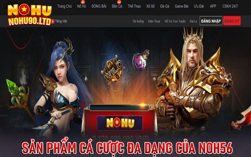 Sản phẩm cá cược đa dạng của noh56